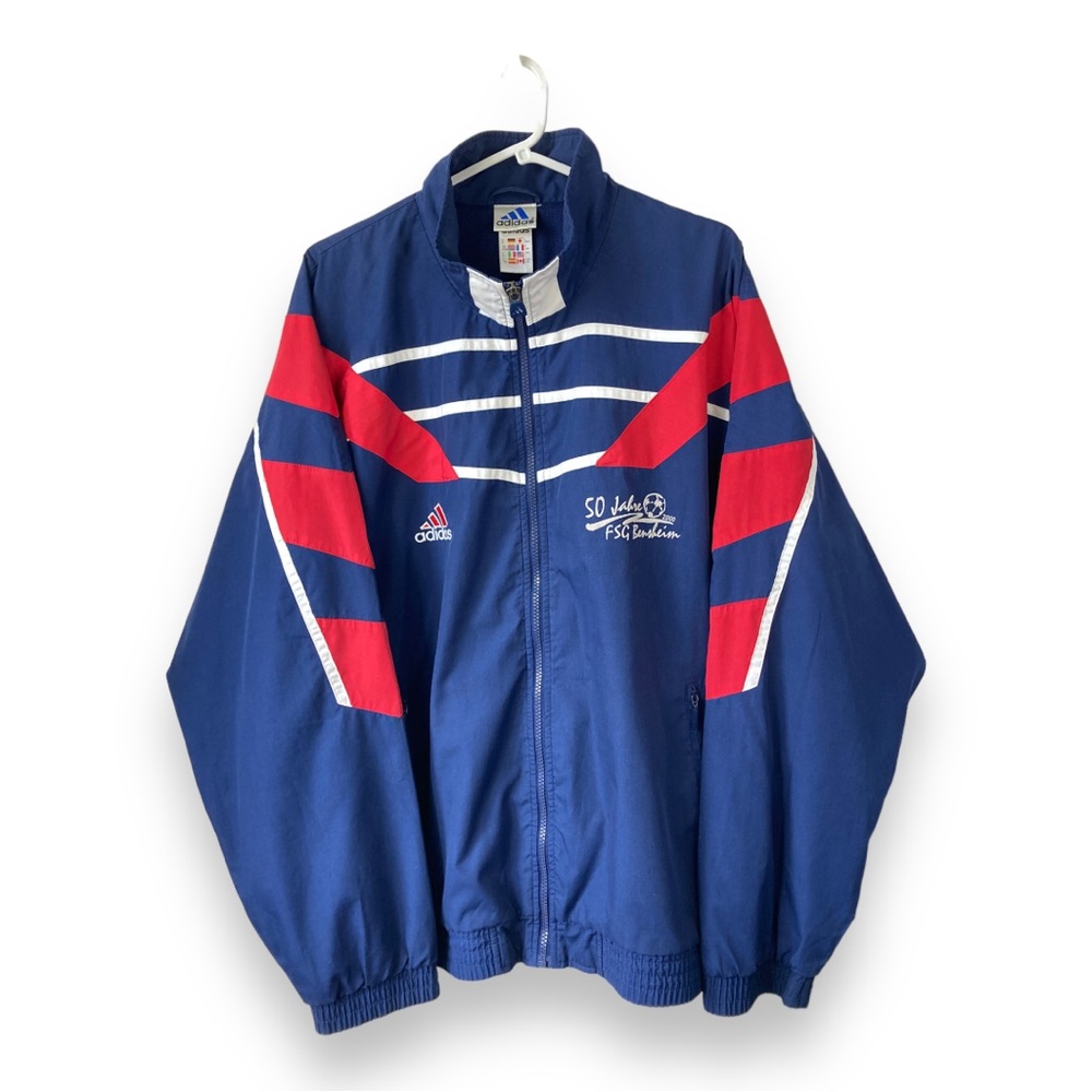 Vintage Adidas Y2K Navy Red Track Jacket - Picture 1 of 12